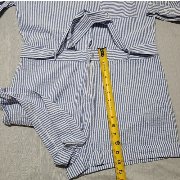 Zara basic collection pin striped toucan romper - Picture 6 of 11